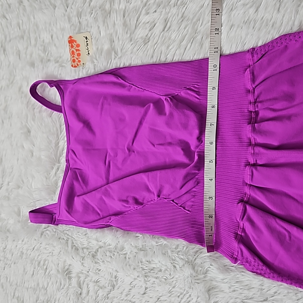 Free People Good Karma High Neck Runsie Neon Magenta. - Picture 6 of 13